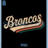 Retro Broncos PNG, Name Vintage Classic PNG