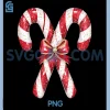 Retro Coquette Bow Candy Cane PNG, Christmas Season PNG 1 Retro Coquette Bow Candy Cane PNG, Christmas Season PNG