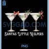 Santas Little Helper PNG, Martini Merry Christmas PNG