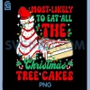 Retro Most Likely To Eat All The Christmas PNG, Tree Cakes Debbie PNG