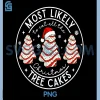 Most Likely to Eat All The Christmas Tree Cakes PNG, Debbie Xmas PNG