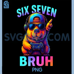 Six Seven 67 Capybara PNG, Video Game Gamer PNG
