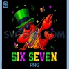 Funny Mardi Gras Crawfish PNG, Six Seven 67 Meme Bruh PNG