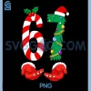 Six Seven 67 Meme Santa PNG, Christmas Holiday Funny PNG