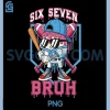 Six Seven Bruh Baseball PNG, Baseball Ice Cream Drip 67 PNG