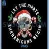 Let The Pirate Shenanigans Begin PNG, Candy Cane Christmas PNG