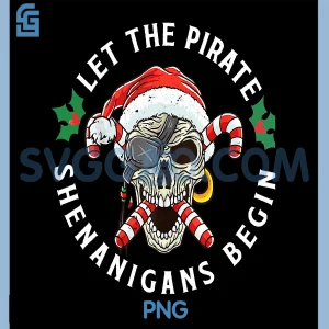 Let The Pirate Shenanigans Begin PNG, Candy Cane Christmas PNG