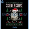 Skibidi Rizzmas PNG, Funny Silly Staring Cat PNG