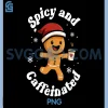 Spicy And Caffeinated PNG, Coffee Gingerbread Christmas PNG
