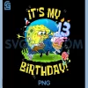 Spongebob Its My 13th Birthday PNG, Cake Thirteen Spongebob PNG