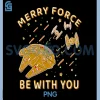 Merry Force Be With You Gingerbread PNG, Star Wars Christmas PNG
