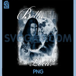Twilight Saga Retro PNG, Jacob Wolf Moon Loca Movie PNG