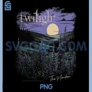 Twilight Saga The Meadow PNG, Flowers And Moon Souvenir Movie PNG