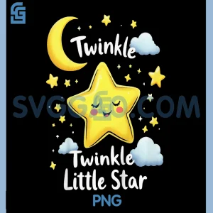 Twinkle Twinkle Little Star PNG, Cute Cartoon Design PNG
