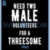 Two Males For A Threesome PNG, Single Woman Dirty Humor PNG