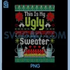 Ugly Christmas Gardening Sweater PNG, Funny Gardener PNG