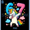 Unicorn Six Seven PNG, Cute Rainbow Kids PNG 1 Unicorn Six Seven PNG, Cute Rainbow Kids PNG