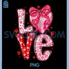 Valentine Love Lace PNG, Coquette Bow Heart PNG