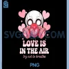 Valentine Skull Gas Mask PNG, Love Is In The Air PNG