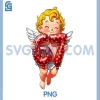 Valentine's Day Six Seven Cupid PNG, 6 7 Meme Gen Alpha Slang PNG