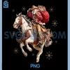 Cowboy Santa Merry Christmas PNG, Western Country Xmas PNG