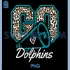 Dolphins High School PNG, Go Dolphins Pride Heart PNG