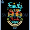Family Vacation Florida 2026 PNG, Florida Group PNG