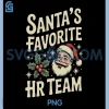 Santa Favorite HR Team PNG, Retro Christmas Office PNG