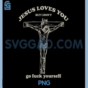 Jesus Cross Statement Art PNG, Dark Humor Religion PNG