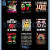 Happy 67 Days Of School PNG Bundle, Six Seven Student Celebration PNG