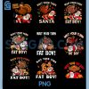 Wait Your Turn Fat Boy PNG Bundle, Funny Thanksgiving Xmas PNG