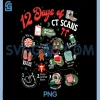 12 Days of CT Scans PNG, Christmas CT Tech Cat Scan PNG