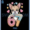 67 Dog Chihuahua PNG, Ice Cream Drip Cool PNG, Meme Funny Six Seven PNG
