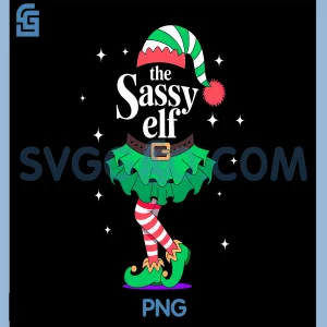 The Sassy Elf PNG, Christmas PNG