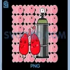 XOXO Lung Squad PNG, Respiratory Therapist Nurse PNG, RT RRT Valentine PNG