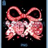 XOXO Valentine Cute PNG, Coquette Bow Pink Heart PNG