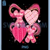XOXO Valentine PNG, Pink Heart Coquette Bow PNG