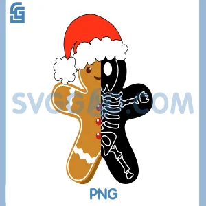 Xray Gingerbread Man PNG, Skeleton Christmas PNG, Nurse Radiology Tech PNG