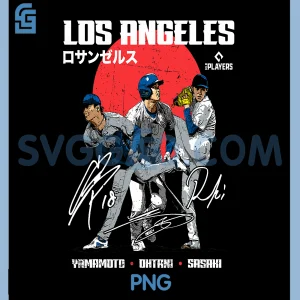 Los Angeles PNG, Yamamoto, Ohtani, Sasaki PNG, LA MLB Players PNG