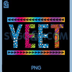 Yeet Funny PNG, Slang Quote Tribal Style Meme PNG