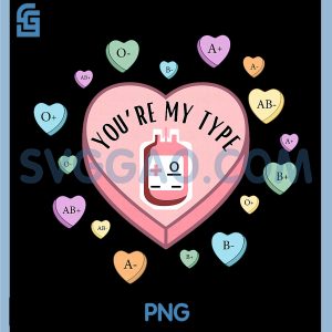 Youre My Type PNG, Valentine Blood Bank PNG, Nurse Science Laboratory PNG