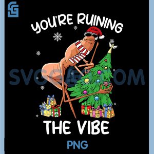 Youre Ruining The Vibe PNG, Funny Christmas PNG, Marcus The Worm Xmas PNG