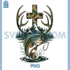 Camo Faith Hunting Fishing PNG, Cross Fisherman Christian PNG 1 Camo Faith Hunting Fishing PNG, Cross Fisherman Christian PNG