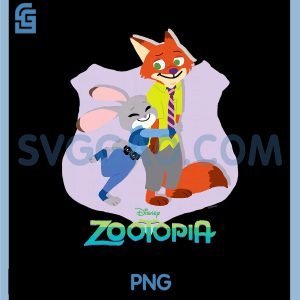 Zootopia PNG, Judy and Nick Hug PNG