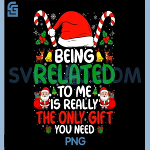 Being Related To Me PNG, Funny Christmas Family PNG