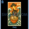 Cat Ramen Funny PNG, Japanese Anime UFO PNG
