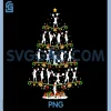 Cheerleading Lover Xmas Santa PNG, Cheerleading Christmas Tree PNG