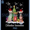 Fa La La Chihuahua Xmas PNG, Cute Dog Christmas PNG