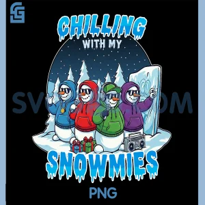 Chillin With My Gnomies Holiday PNG, Cute Funny Christmas Gnome PNG