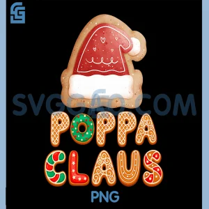 Poppa Claus PNG, Christmas Cookies Baking PNG